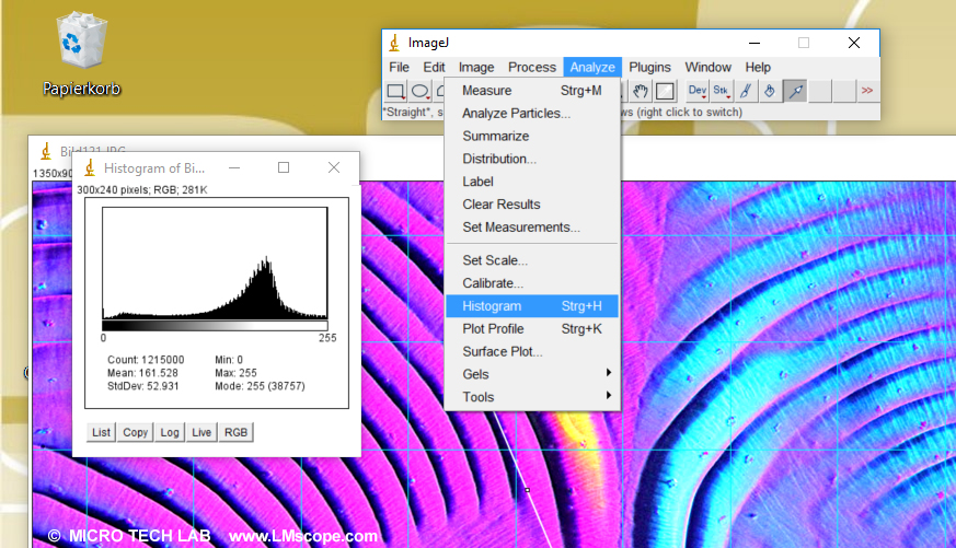 logiciel libre de traitement d image pour histogramme cellulaire
