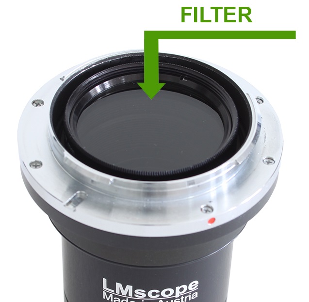 Filtre pour microscope photo LM M37, support de filtre