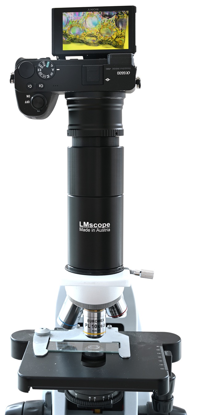 LM stand adapter application on microscopes