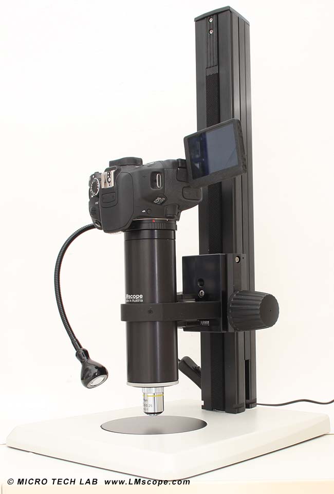 LM photomicroscope centric beam path planachromatic optics