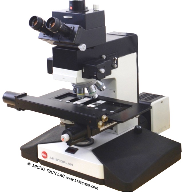 New digital cameras on the Leitz Aristoplan photo microscope, use old microscope with modern camera technology