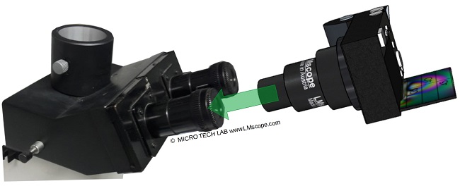 Camera on the eyepiece tube: Mounting the Leitz Aristoplan adapter eyepiece tube