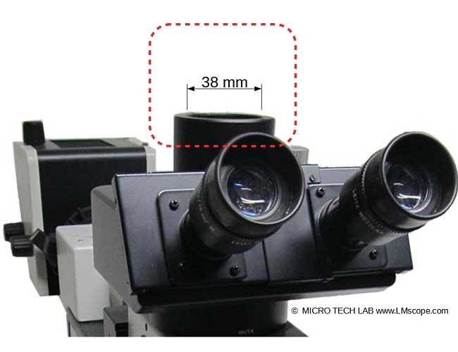 Microscopes de laboratoire Leitz Aristoplan Orthoplan Trinotubus Phototube diamtre intrieur 38 mm
