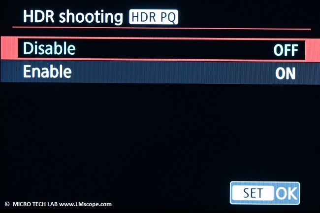HDR shooting Canon EOS R10 Mikroksopkamera