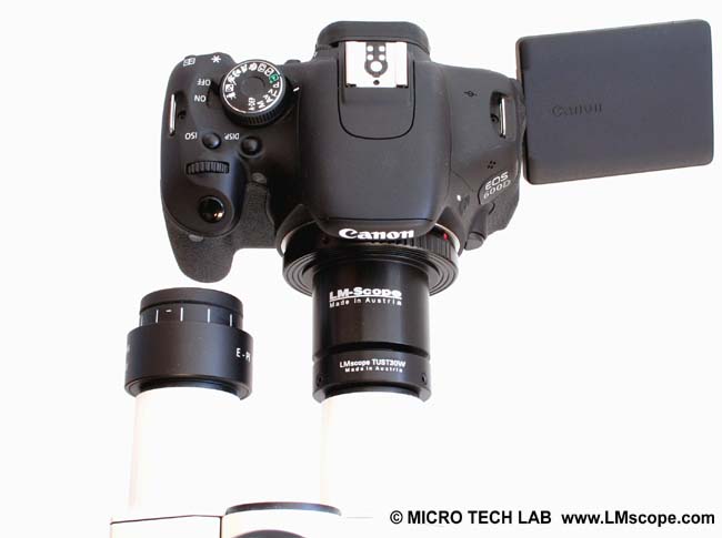 Mikroskop Okularadapter mit Optik fr Nikon Eclipse E200 E300