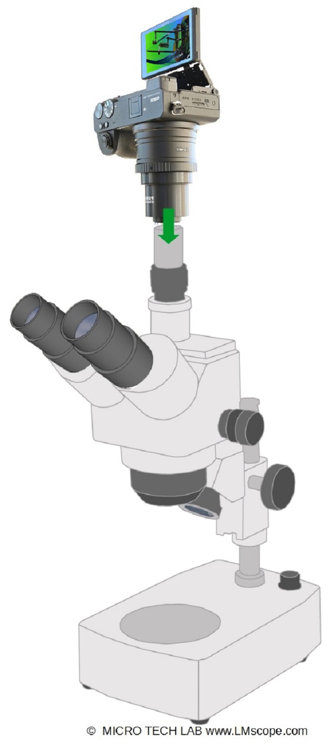 Verbesserung der Bildqualitt mit leistungsfhigen Digitalkameras Bresser Advance ICD ,Kameraadapter, Systemkamera ,DSLR C-mount Highspeed
