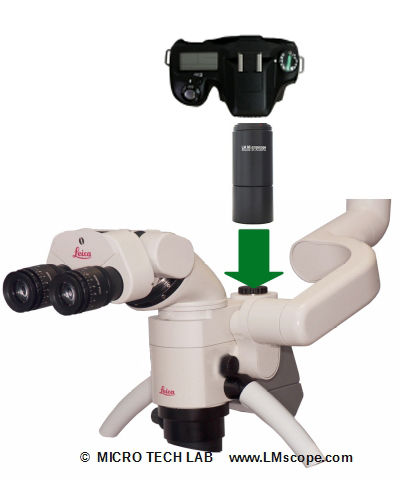 Leica M320 Dentalmikroskop mit Verkleinerungsoptik DD6XC