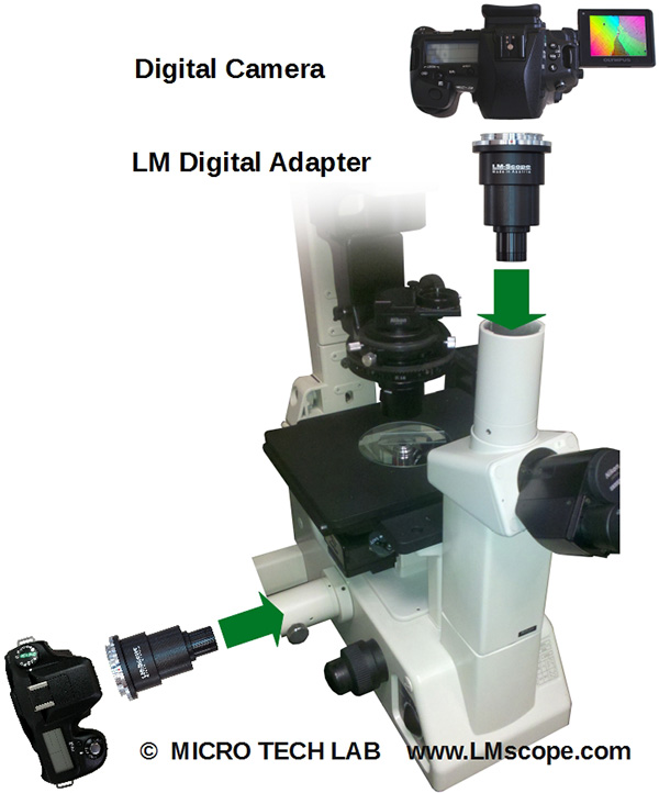 Nikon diaphot inversmikroskop seitport fototubus