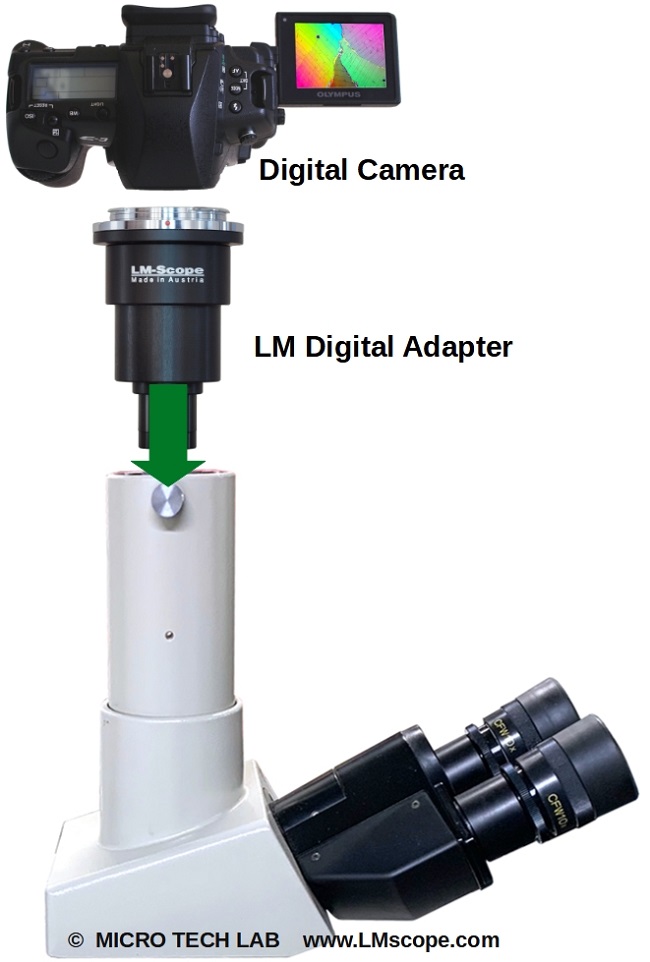 Nikon Optiphot Labormikroskop Montage DSLR DSLM