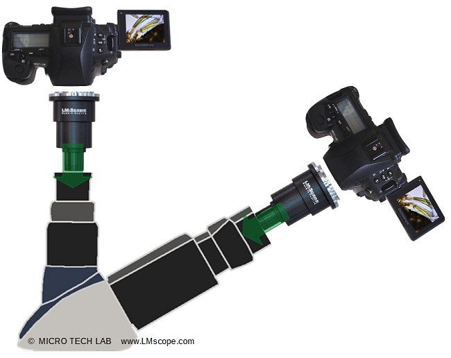 Swift laboratory microscope adapter solution DSLR planachromatic optical system, 
