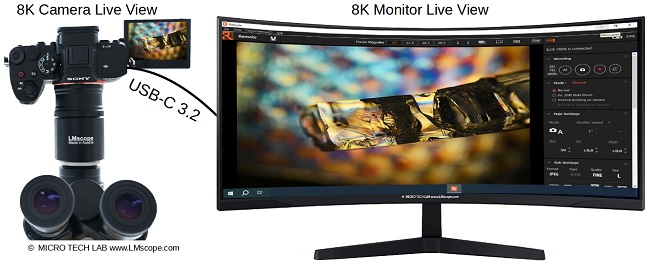 Software Sony Imaging Edge der Sony Alpha 7RV Vom PC oder Mac, mit Live Bild,USB-C 3.2 am 8K Monitor