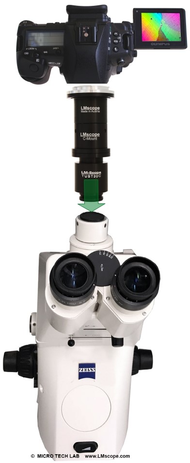 Photoport Adapterloesung Zeissmikroskop
