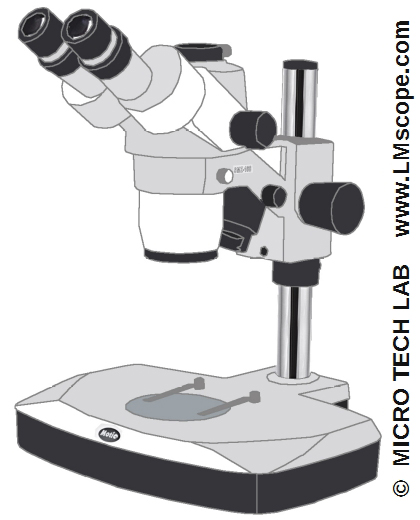 stereomikroskop von motic smz 168 mit trinokulartubus