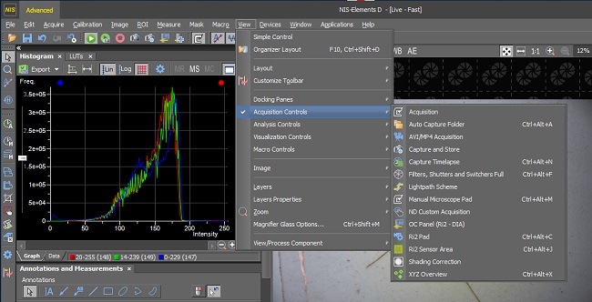 NIS Software Nikon Mikroskopie