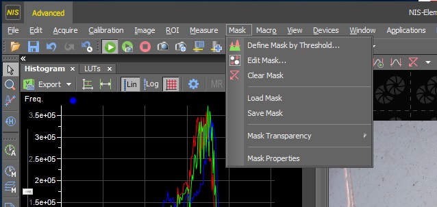 NIS software microscopy