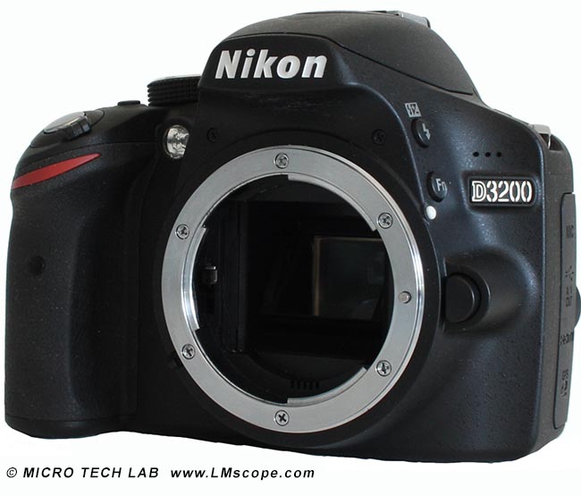 Nikon D3200 microscope camera