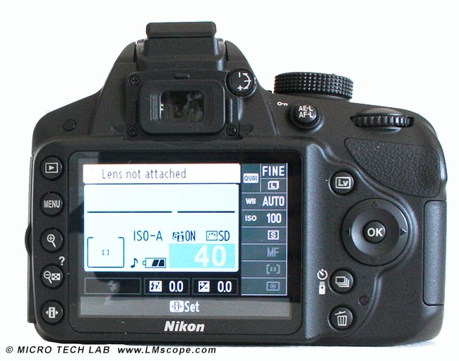 Nikon DSLR for microscopy adapter solution