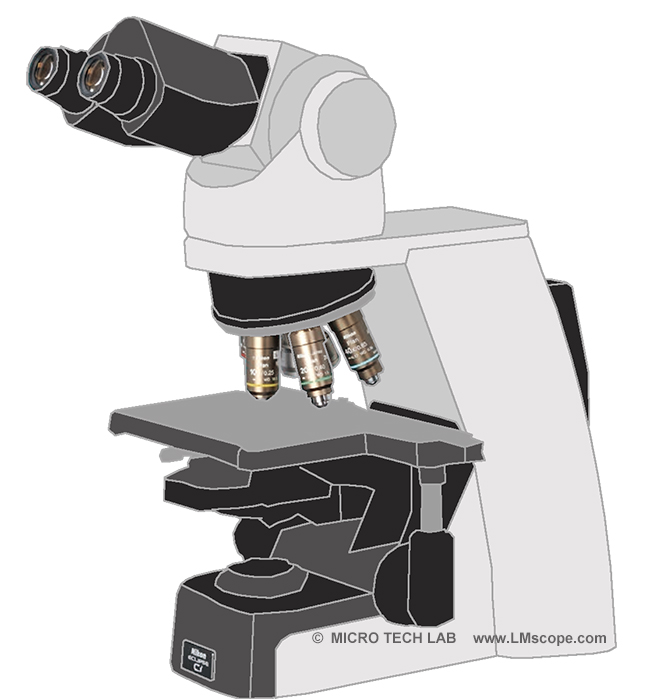 Nikon CI Hellfeld,Fluoreszenz, Dunkelfeld, Phasenkontrast, Polarisation