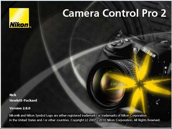 ordinateur logiciel Nikon Camera Control Pro2 