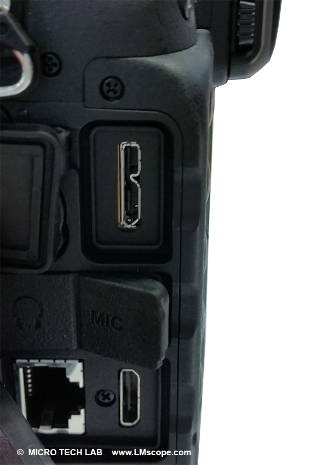 Nikon D5 microscope camera USB HDMI LAN