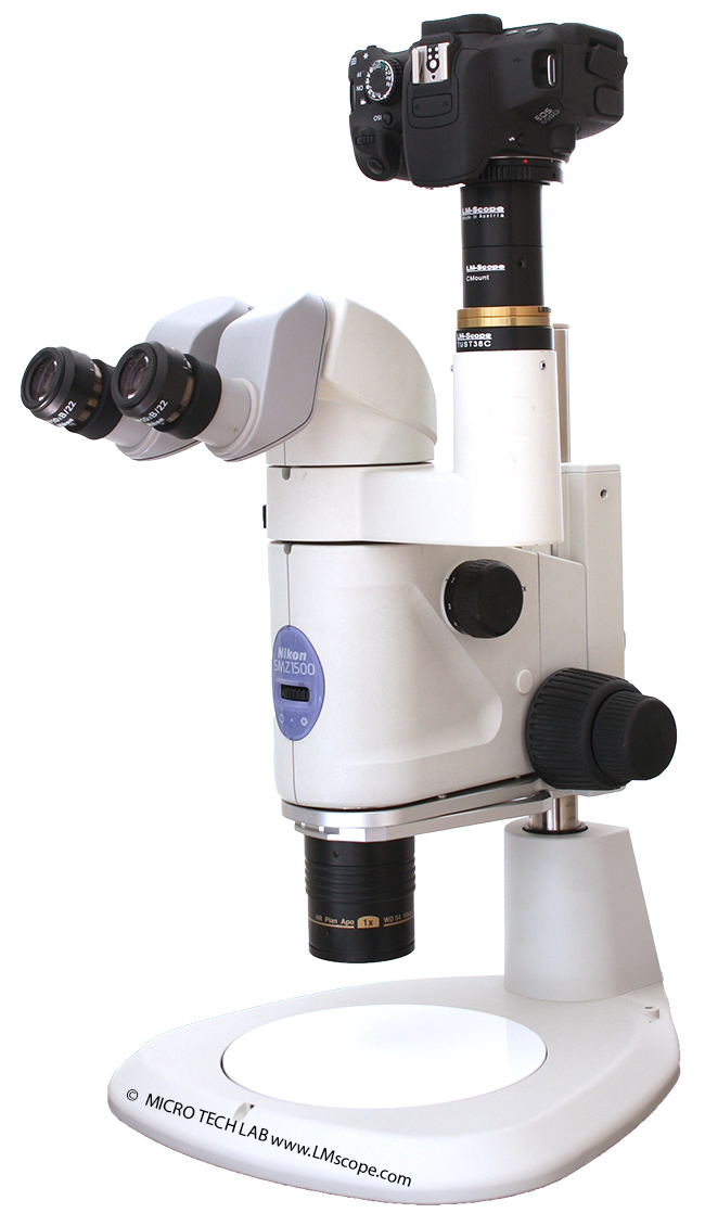 LM Adapterlsung Nikon SMZ1500 Stativ Strahlenteiler Arbeitsabstand