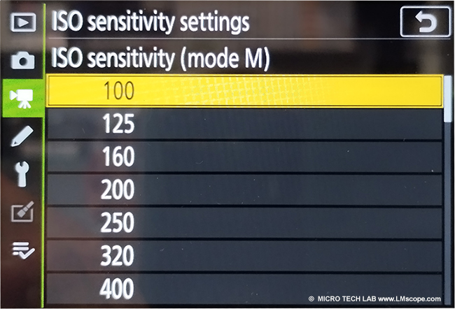 minimum ISO Setting Nikon Z6II, Als Mikroskopkamera, hohe Lichtempfindlichkeit, hohe Bildqualitt, bei gnstigen Preis