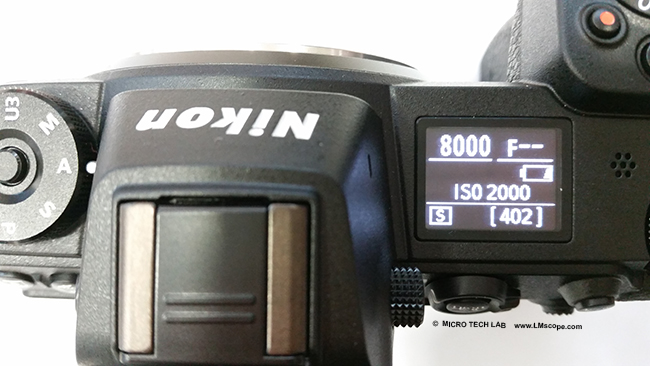 pantalla camara con sistema Nikon Z