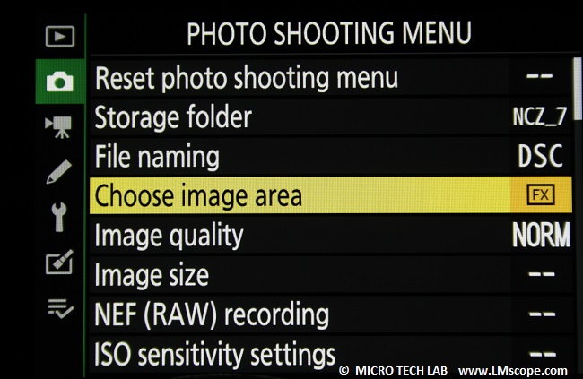 configuracion del formato de foto