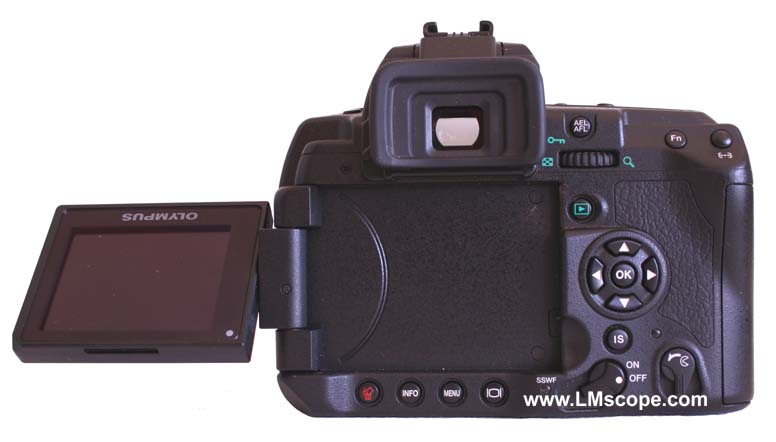 Olympus DSLR tilting display