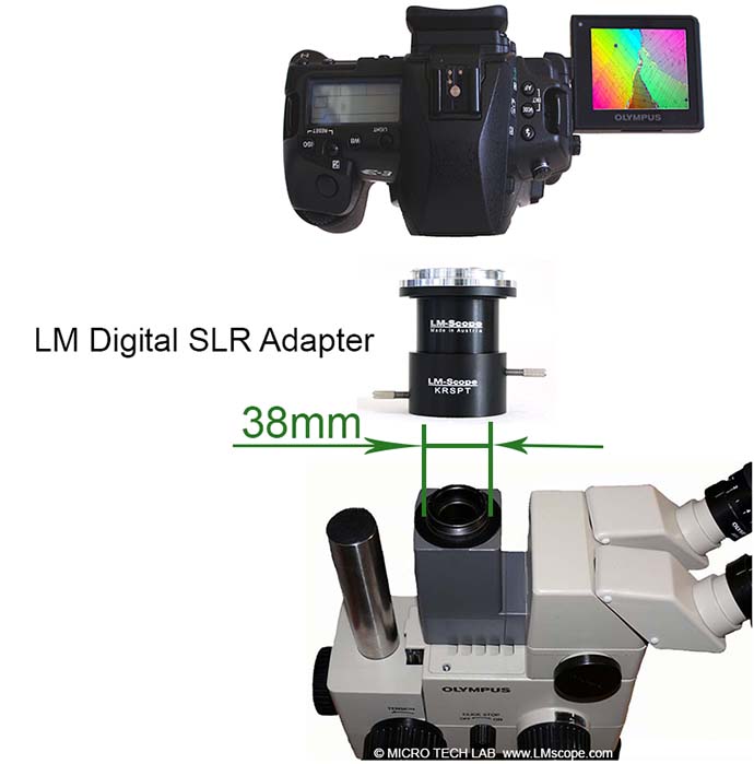 stereomicroscope Olympus with microscope camera