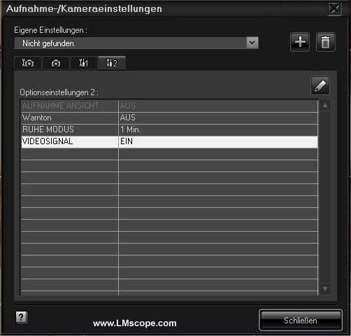 Software Kameraeinstellungen Olympus