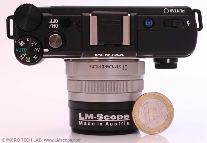 Pentax Q with LM macro 80 close up lens