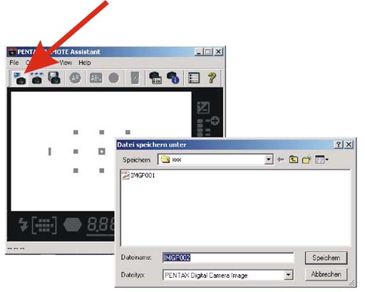 Pentax Remote Assistant single shooting