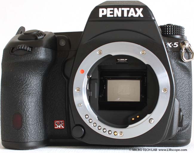 Pentax K-5 frontview