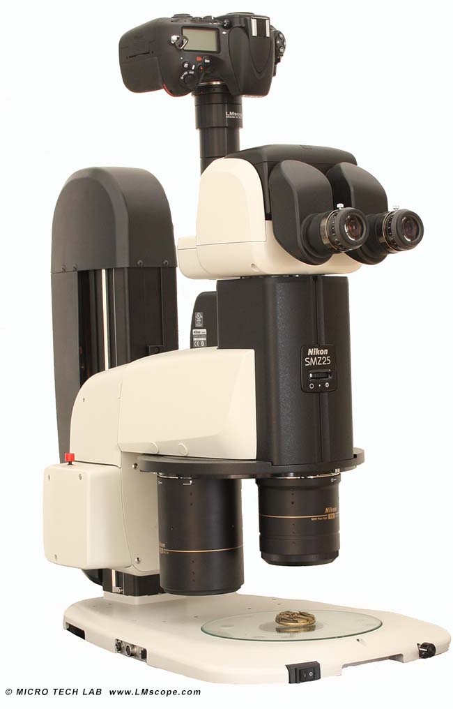 Nikon SMZ25 lm digital adapter microscope camera