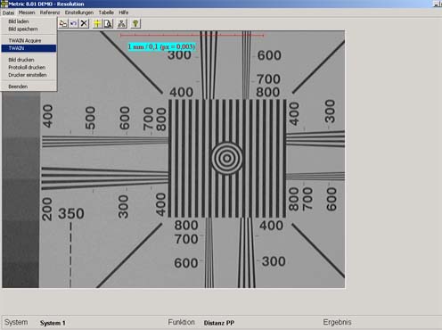 Metric software para calibracion