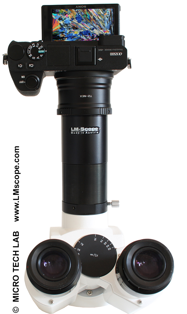 Fotoportmontage Sony Mikroskopkamera Systemkamera MIkroskop