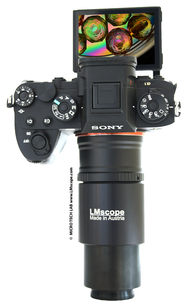 hochqualitative Adapterlösung für Mikroksopkamera Sony Alpha 1, Adapter Lösung für Fototubus