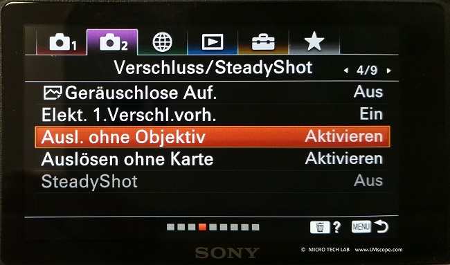 Sony Alpha 6400 lst ohne Objektiv aus