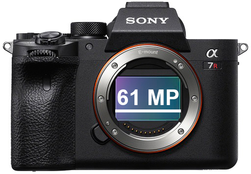 Sony Alpha 7R IV body with 61 MP sensor