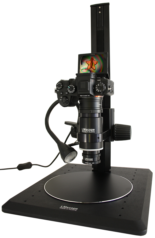LM macroscope with Sony Alpha 9II