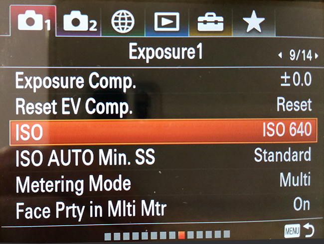 Iso Setting Alpha 7