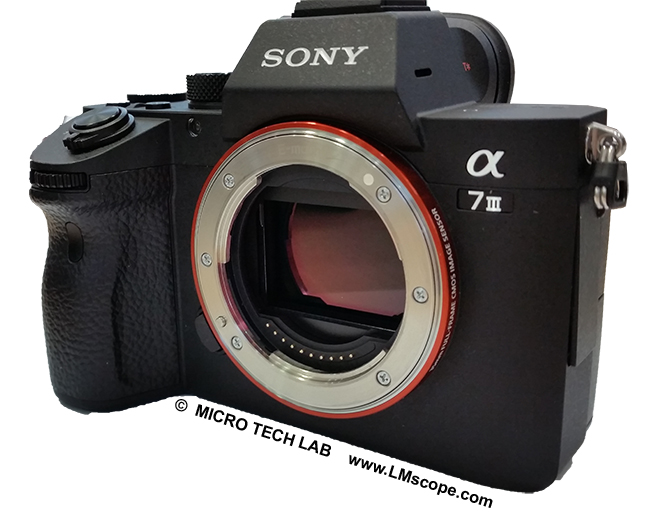 Sony Alpha DSLR microscope camera