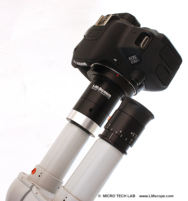 durch das Zeiss OPMI Operationsmikroskop Spaltlampe fotografieren