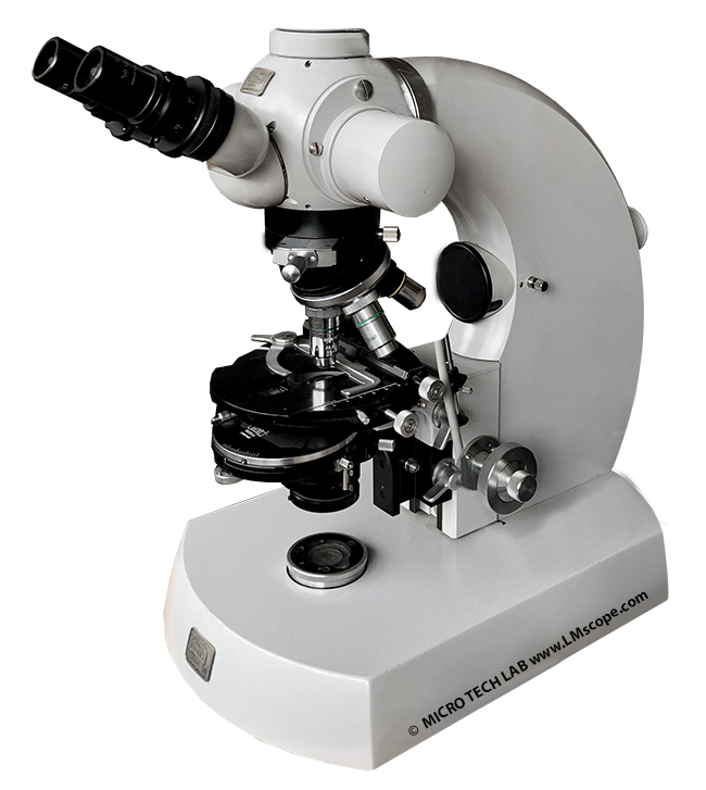Moderne Digitalkameras am Zeiss Photomikroskop Standard aus 60-er und 70-er Jahren mit Fototubus