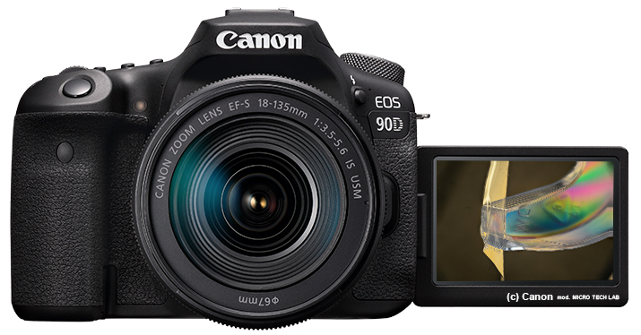 Canon EOS 90D tilting display DSLR