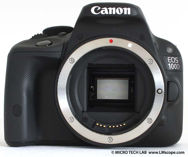 Canon EOS 100D Kamera für Anbindung an Mikroskop mit LM digital Adapter