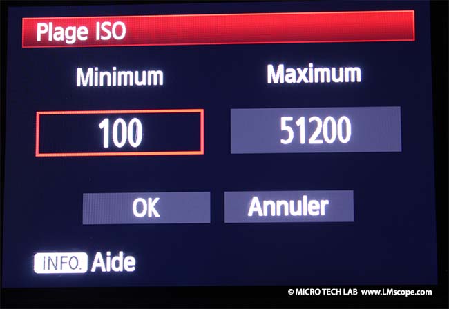 Canon EOS-1D X plage ISO bon