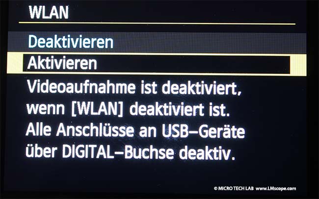 Canon EOS 6D D6 mit WLAN ansteuern App Canon camera connect