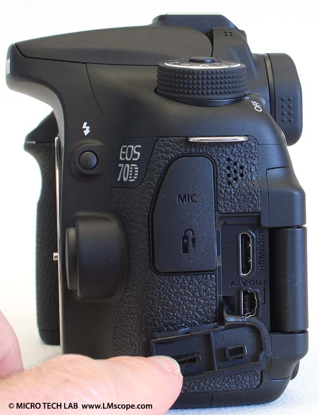 Canon EOS 70D pour microscopie